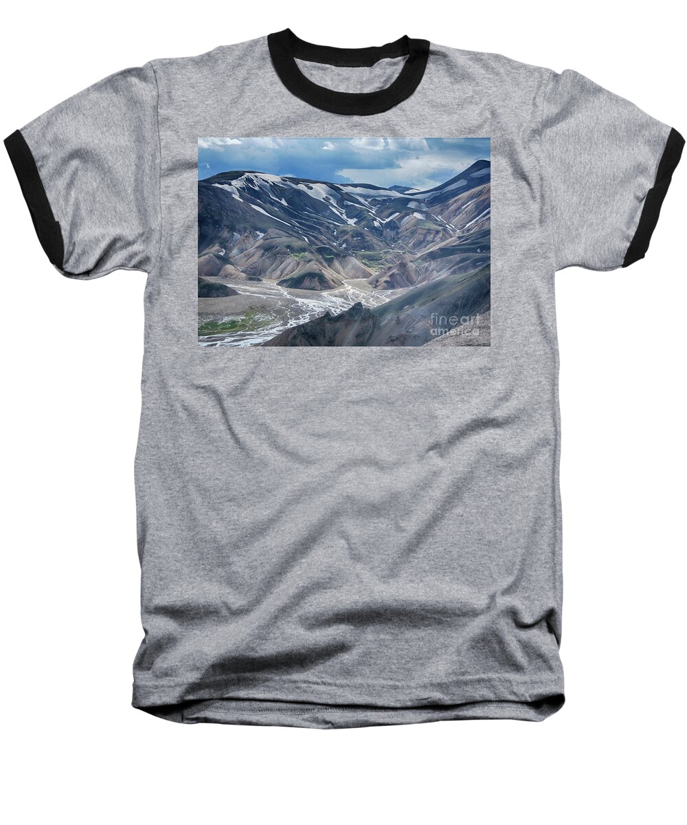 Prott Baseball T-Shirt featuring the photograph wild Iceland 3 by Rudi Prott