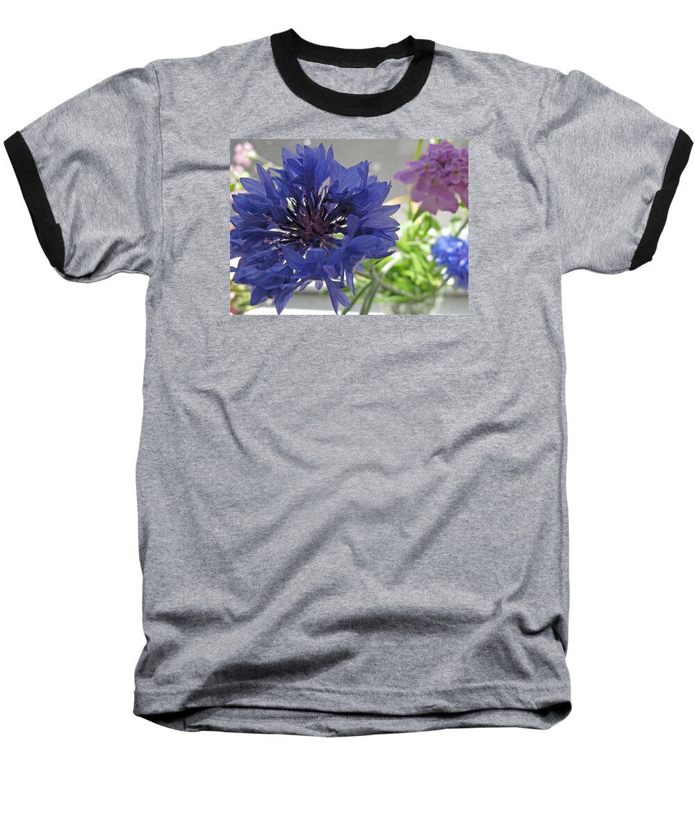 Floral Baseball T-Shirt featuring the photograph Wildflower Fluff by Barbara McDevitt