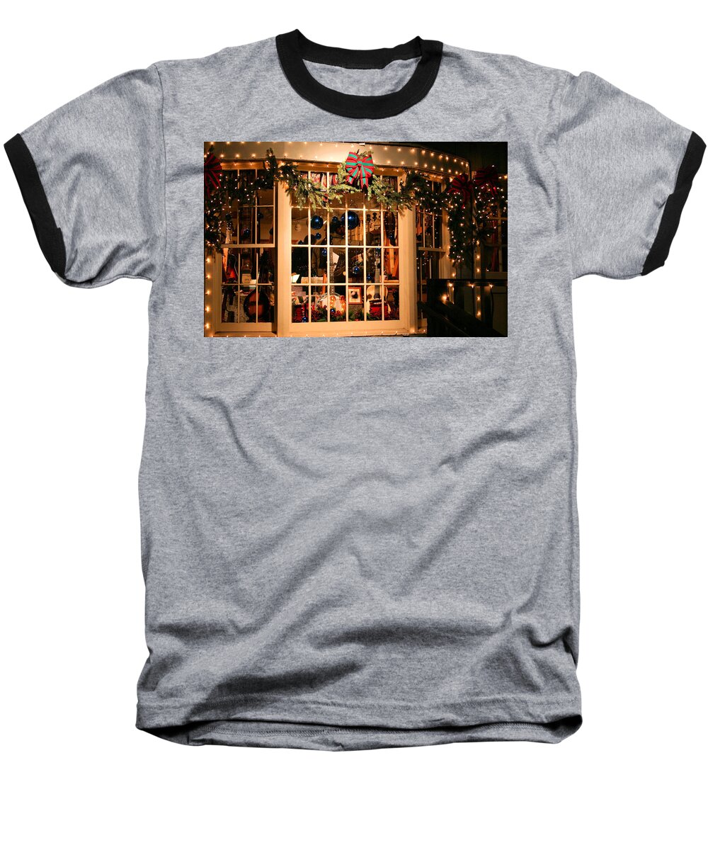 Christmas Baseball T-Shirt featuring the photograph Window Shopping by Kristin Elmquist