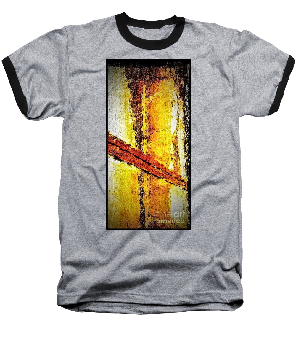 Abstract Baseball T-Shirt featuring the photograph Window by William Wyckoff