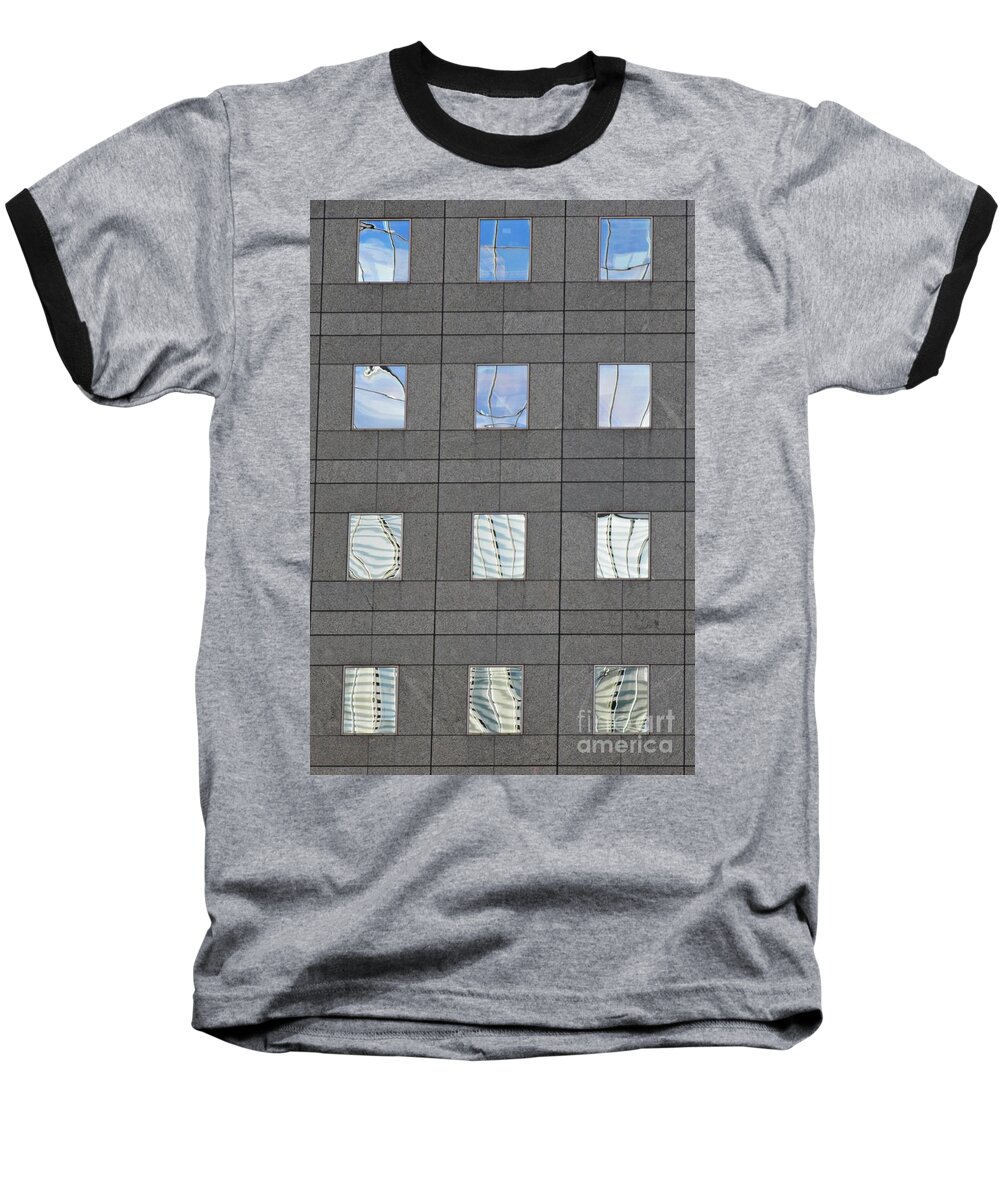 Window Baseball T-Shirt featuring the photograph Windows of 2 World Financial Center  by Sarah Loft