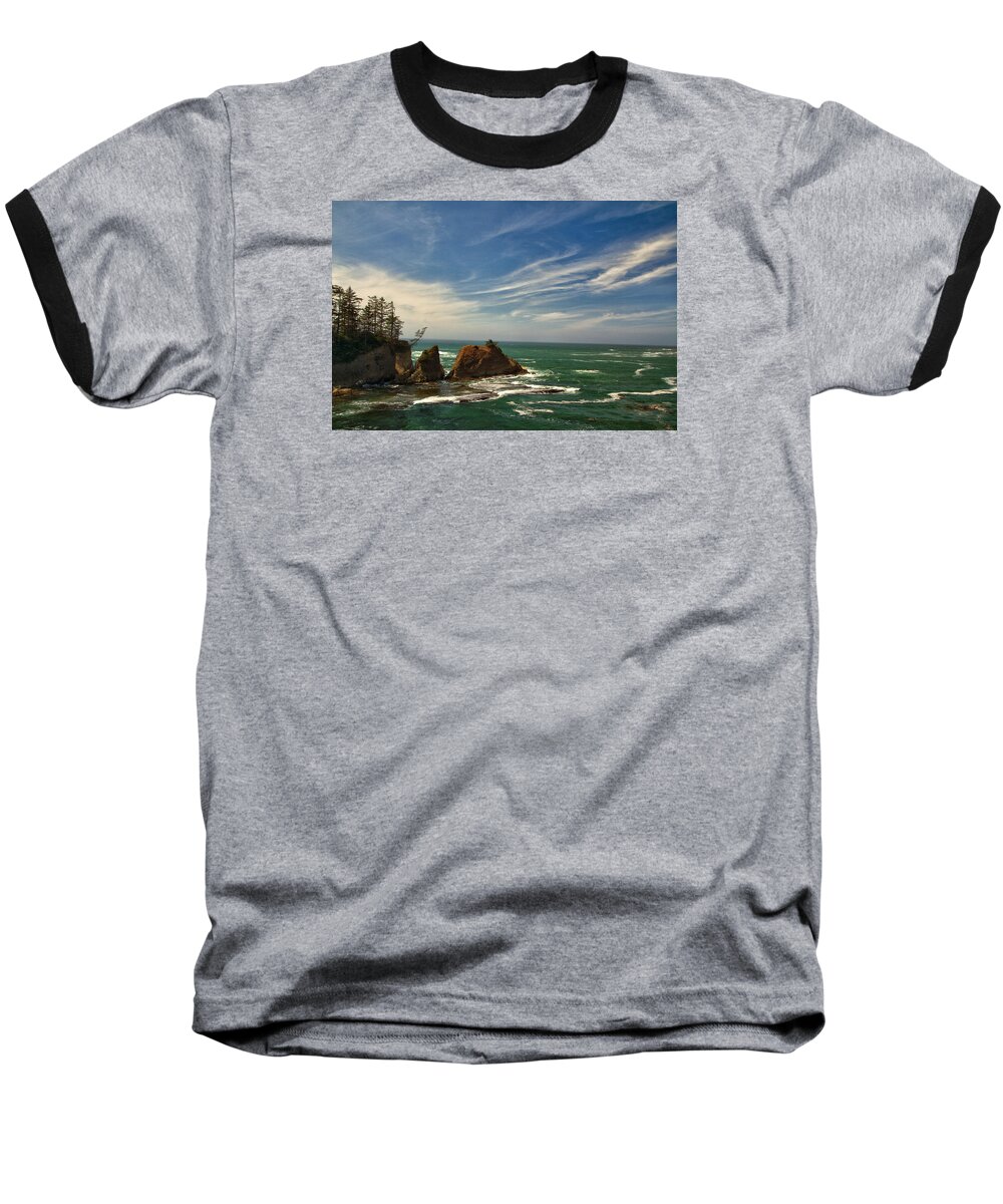 Oregon Baseball T-Shirt featuring the photograph Windswept Day by Tom Kelly