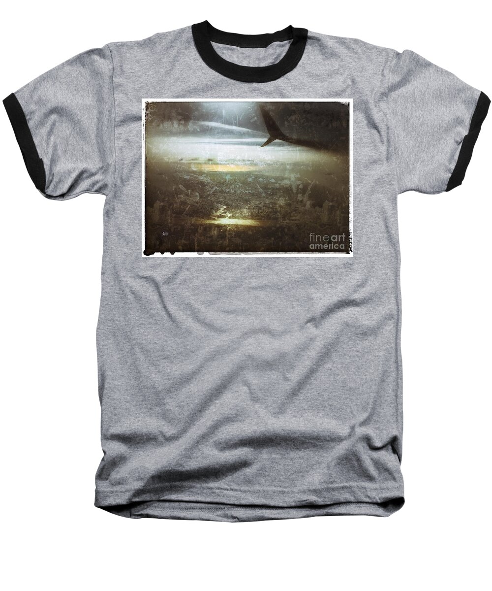 Airplane Baseball T-Shirt featuring the photograph Winging It by Jason Nicholas