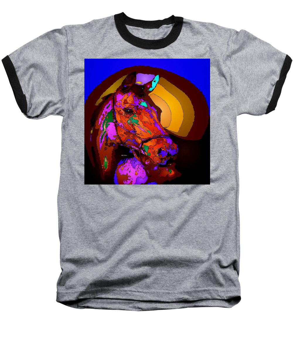Rafael Salazar Baseball T-Shirt featuring the digital art Winning Circle by Rafael Salazar