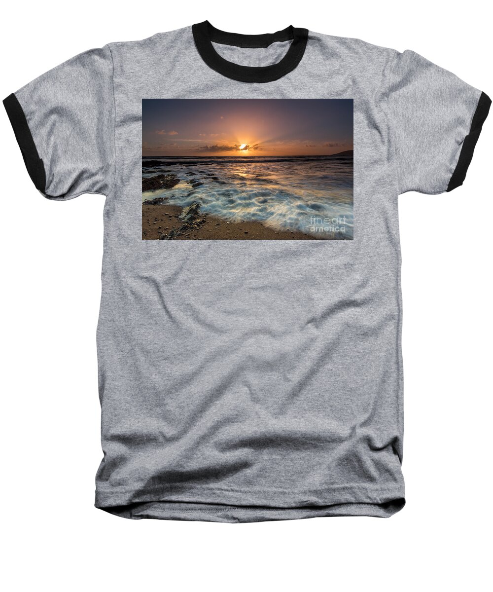 Sunset Baseball T-Shirt featuring the photograph Winter Sunset by Mimi Ditchie