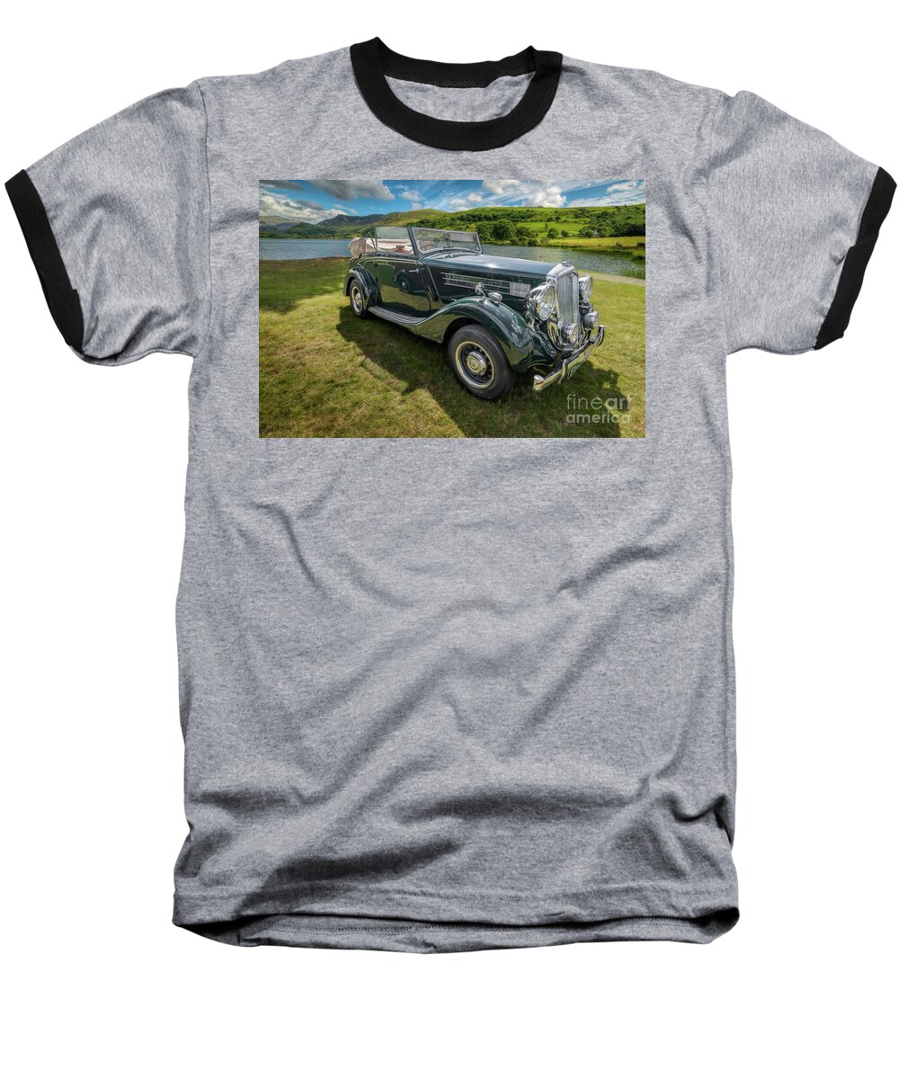Wolseley Baseball T-Shirt featuring the photograph Wolseley Classic Car by Adrian Evans