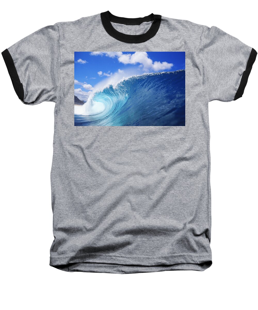 Afternoon Baseball T-Shirt featuring the photograph World Famous Pipeline by Vince Cavataio - Printscapes
