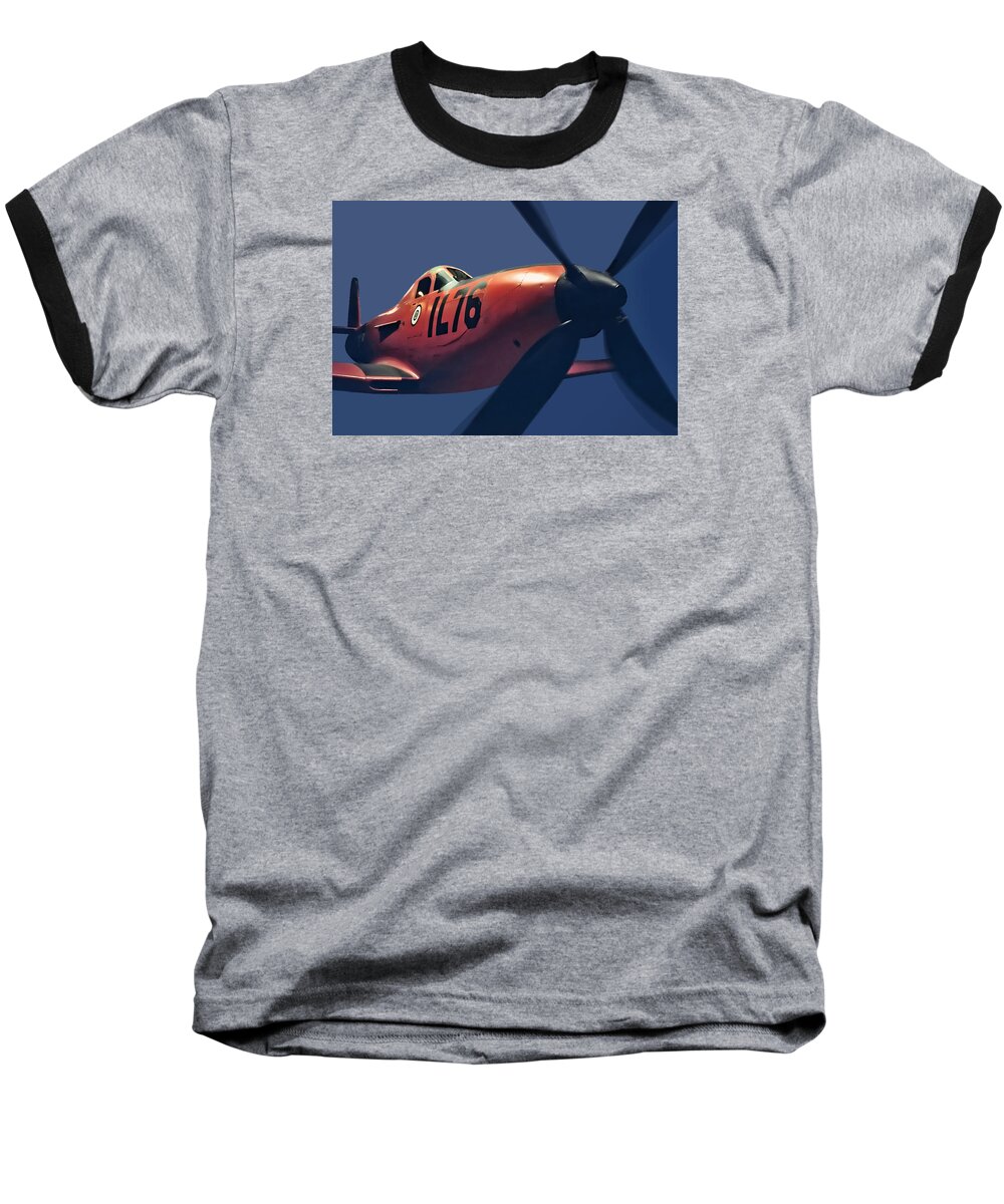 Wwii Warbird Baseball T-Shirt featuring the photograph WWII Warbird by Kris Rasmusson