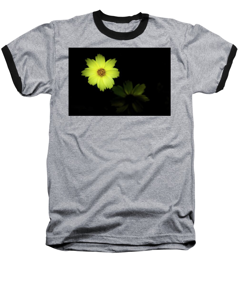 Jay Stockhaus Baseball T-Shirt featuring the photograph Yellow Flower by Jay Stockhaus