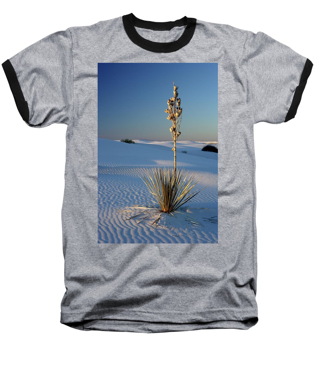 New Mexico Baseball T-Shirt featuring the photograph Yucca by Eric Foltz
