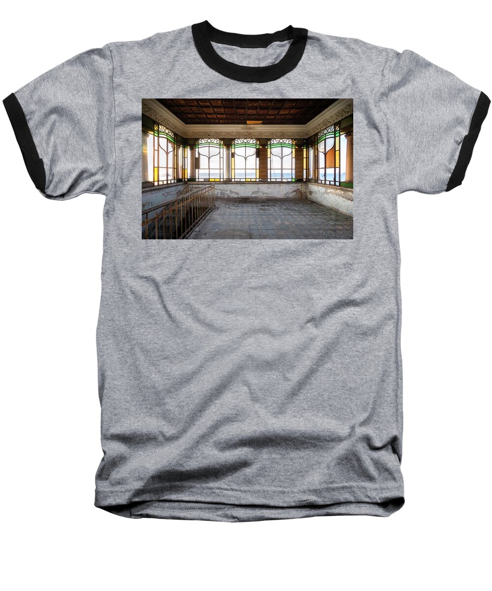 Urban Baseball T-Shirt featuring the photograph Abandoned Art Nouveau Villa #1 by Roman Robroek
