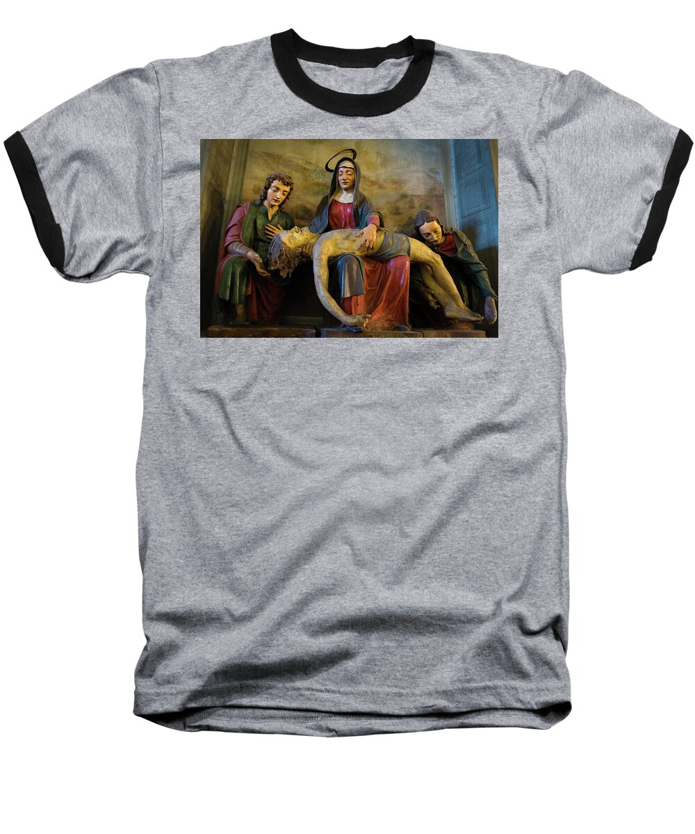 Sacred Baseball T-Shirt featuring the photograph Churches of Florence #1 by Andy Romanoff
