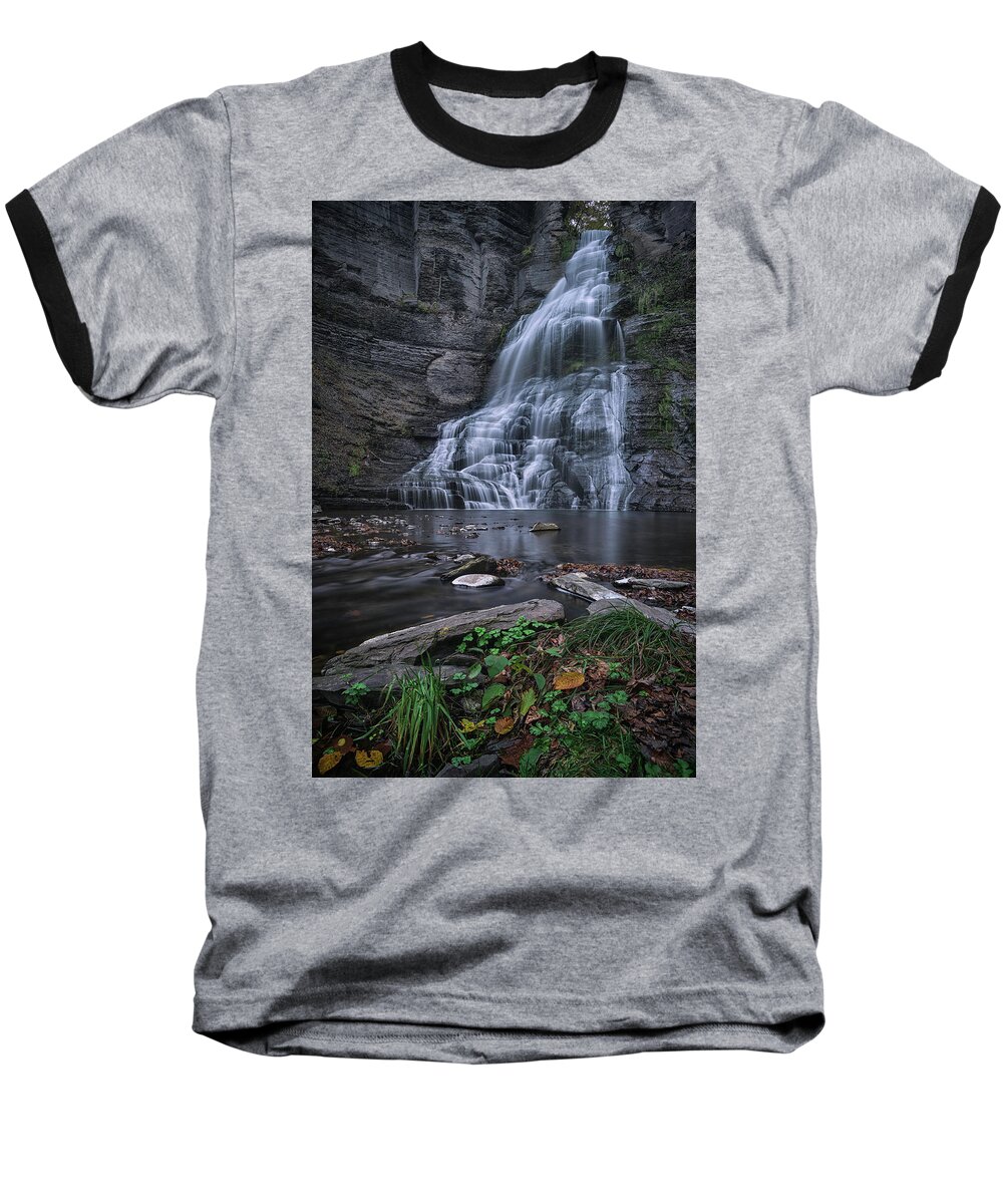 New York Baseball T-Shirt featuring the photograph End Of The Trail #1 by Robert Fawcett