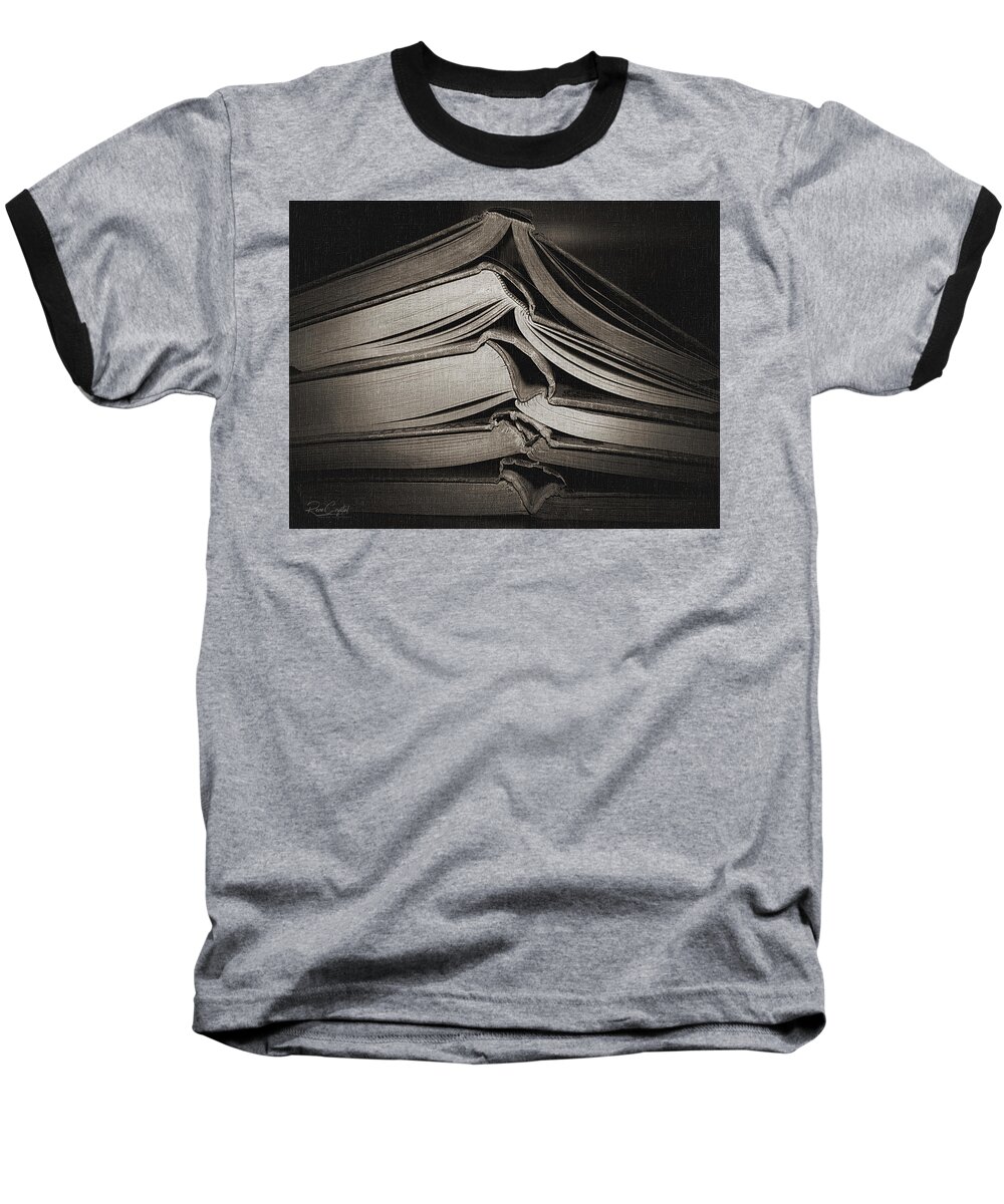 Books Baseball T-Shirt featuring the photograph Get Me A Bookmark Please #1 by Rene Crystal