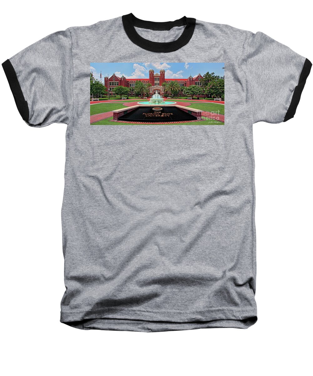 Florida State University Westcott Building Baseball T-Shirt featuring the photograph Westcott by John Douglas