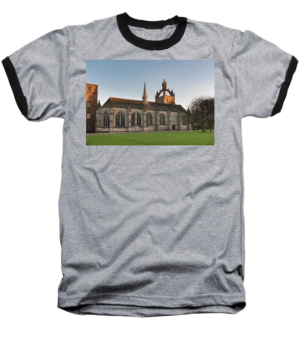 King's College Baseball T-Shirt featuring the photograph King's College Chapel #2 by Veli Bariskan