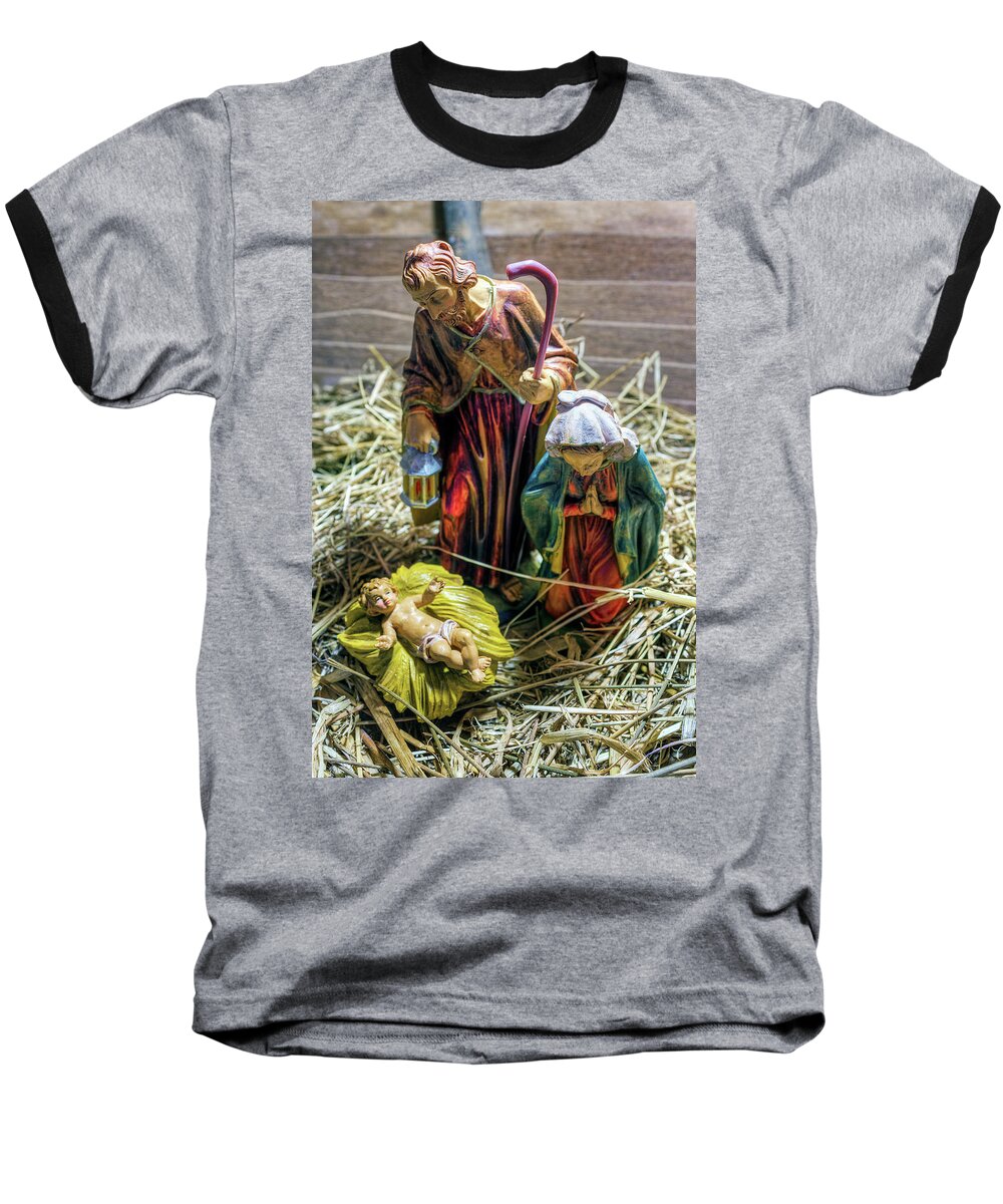 Jesus Baseball T-Shirt featuring the photograph Birth Of Jesus #3 by Ian Mitchell