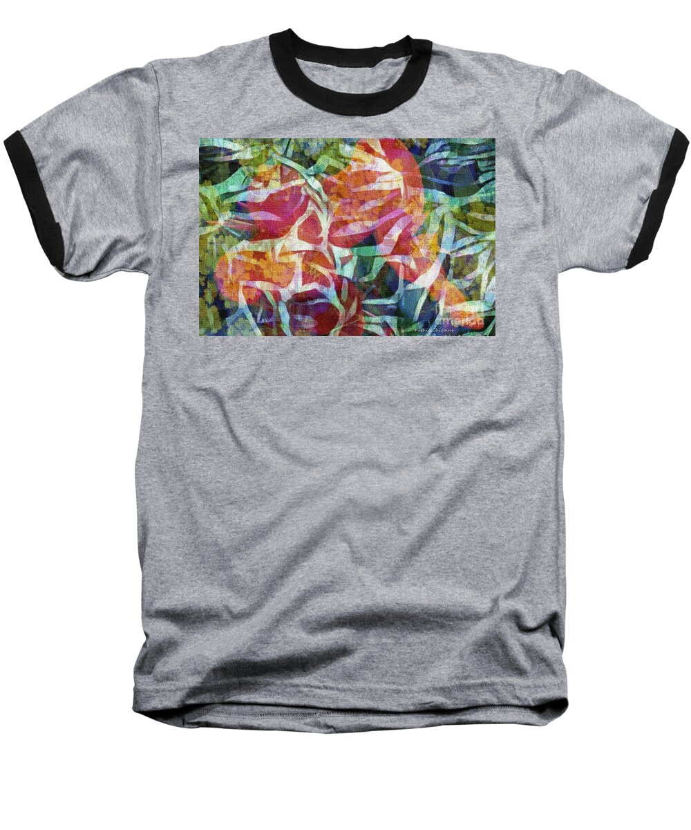 Digital Art Baseball T-Shirt featuring the digital art Abstraction by Kathie Chicoine