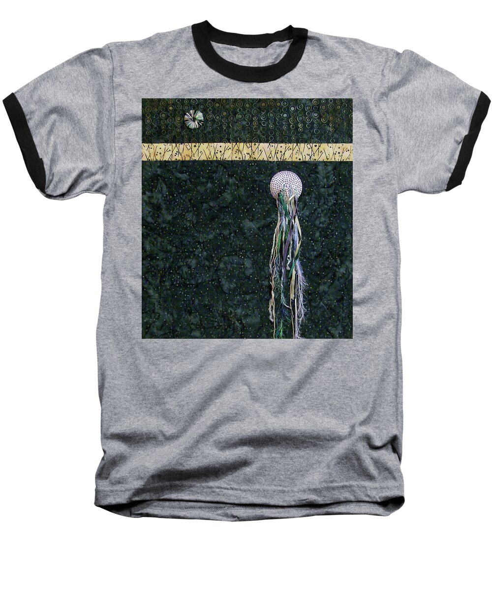 Rain Baseball T-Shirt featuring the tapestry - textile After the Rain by Pam Geisel