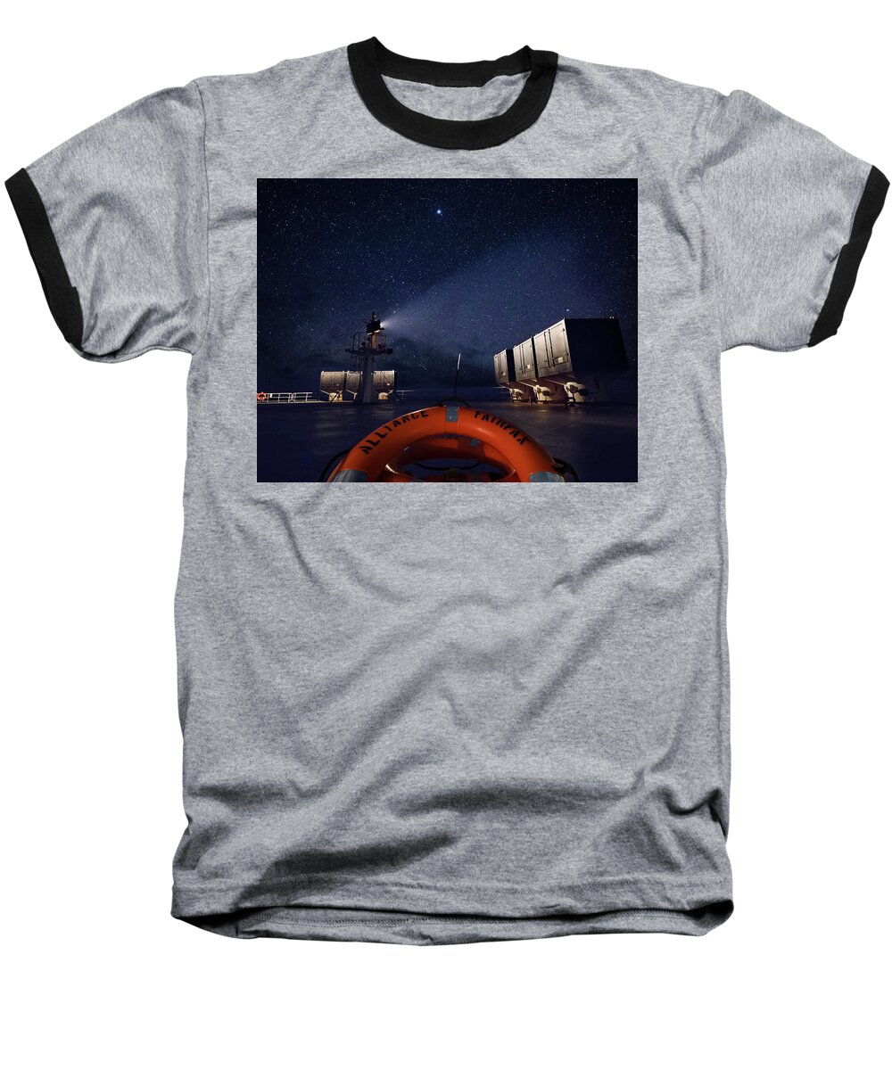 Star Baseball T-Shirt featuring the photograph Alliance Fairfax Starry Night by William Dickman