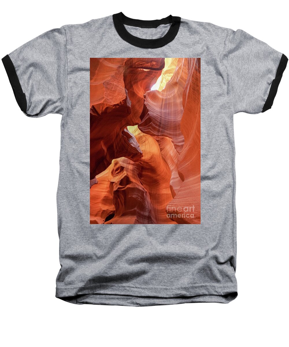 Antelope Canyon Baseball T-Shirt featuring the photograph Antelope Canyon Colors by Cathy Donohoue