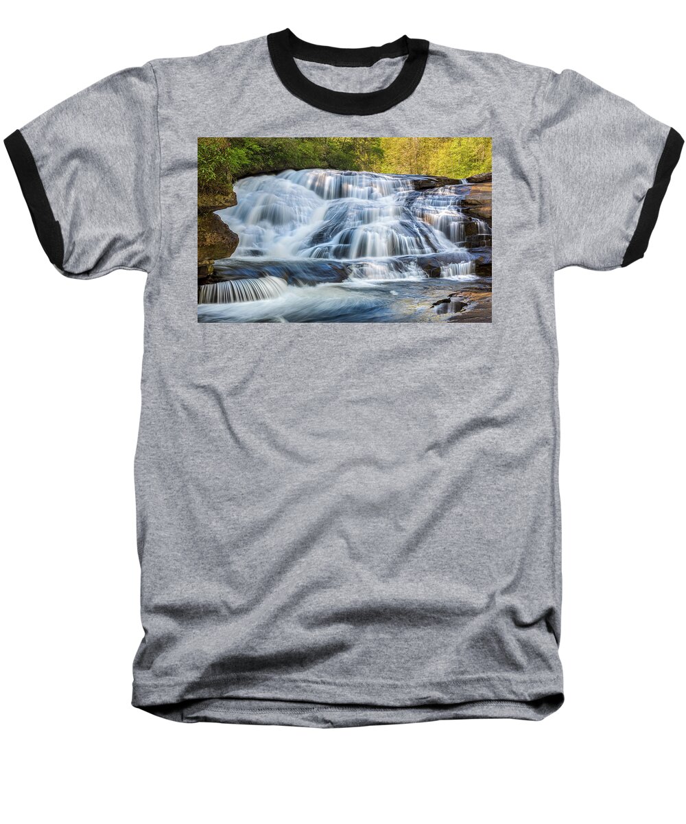 Waterfalls Baseball T-Shirt featuring the photograph Appalachian Mountains Blue Ridge Waterfall by Carl Amoth