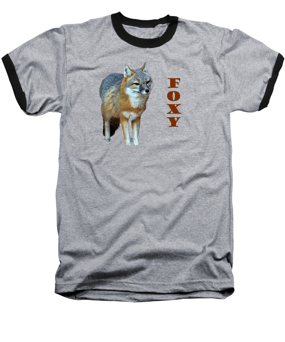 Fox Baseball T-Shirt featuring the photograph Foxy by Judy Vincent