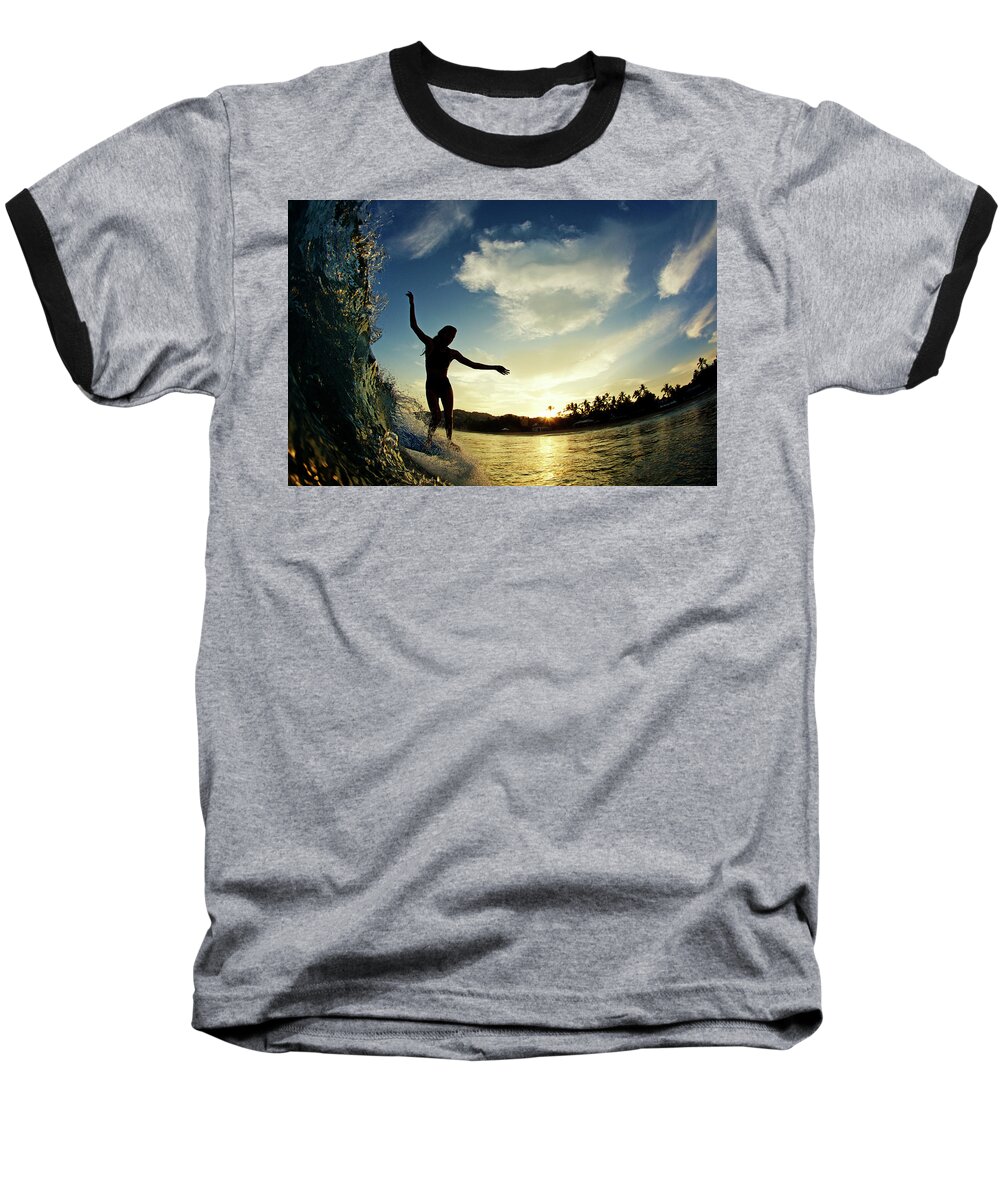 Surfing Baseball T-Shirt featuring the photograph Balance by Nik West