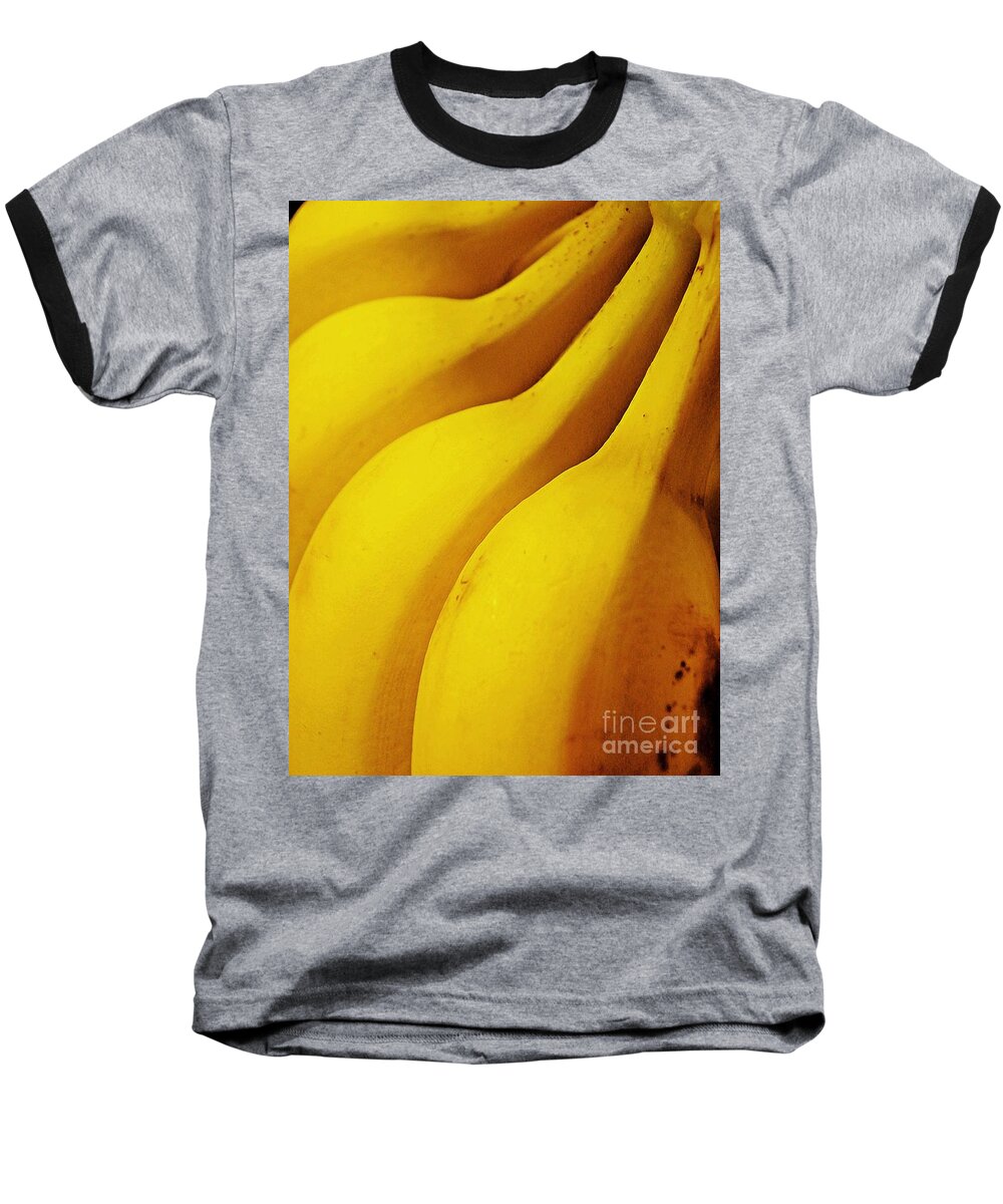 Banana Baseball T-Shirt featuring the photograph Bananas by Sarah Loft