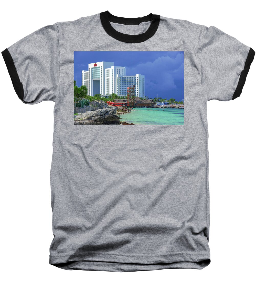 Mexico Baseball T-Shirt featuring the photograph Beach life in Cancun by Sun Travels