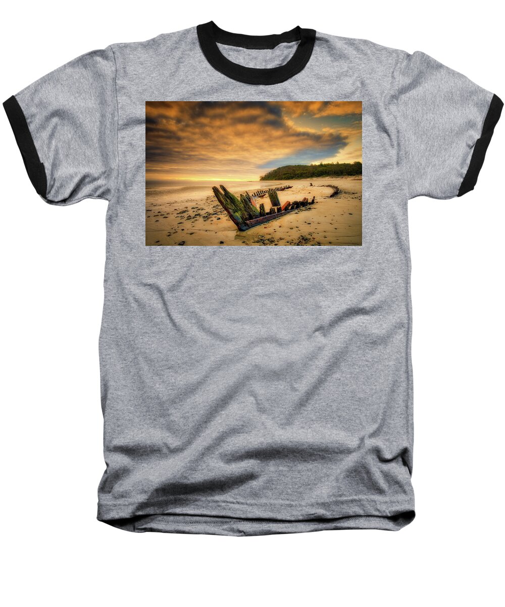 Ada K Damon Baseball T-Shirt featuring the photograph Bones, Ada K. Damon by Michael Hubley