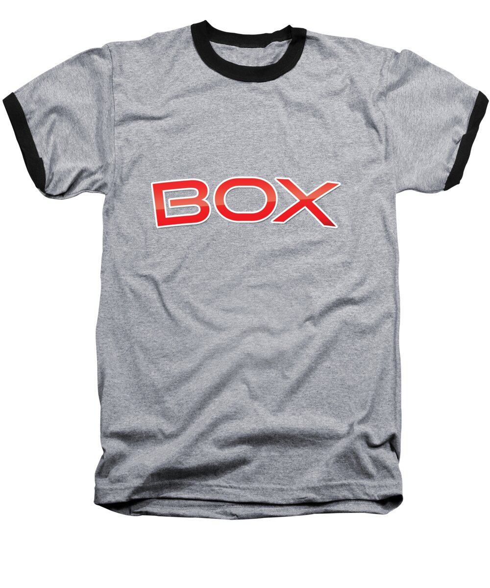 Box Baseball T-Shirt featuring the digital art Box by TintoDesigns