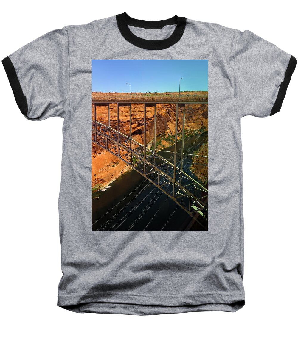 Bridge Baseball T-Shirt featuring the photograph Bridge over Glen Canyon by Viktor Savchenko