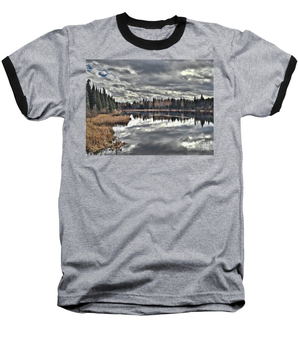 Storm Baseball T-Shirt featuring the photograph Calm Before The Storm by Vivian Martin