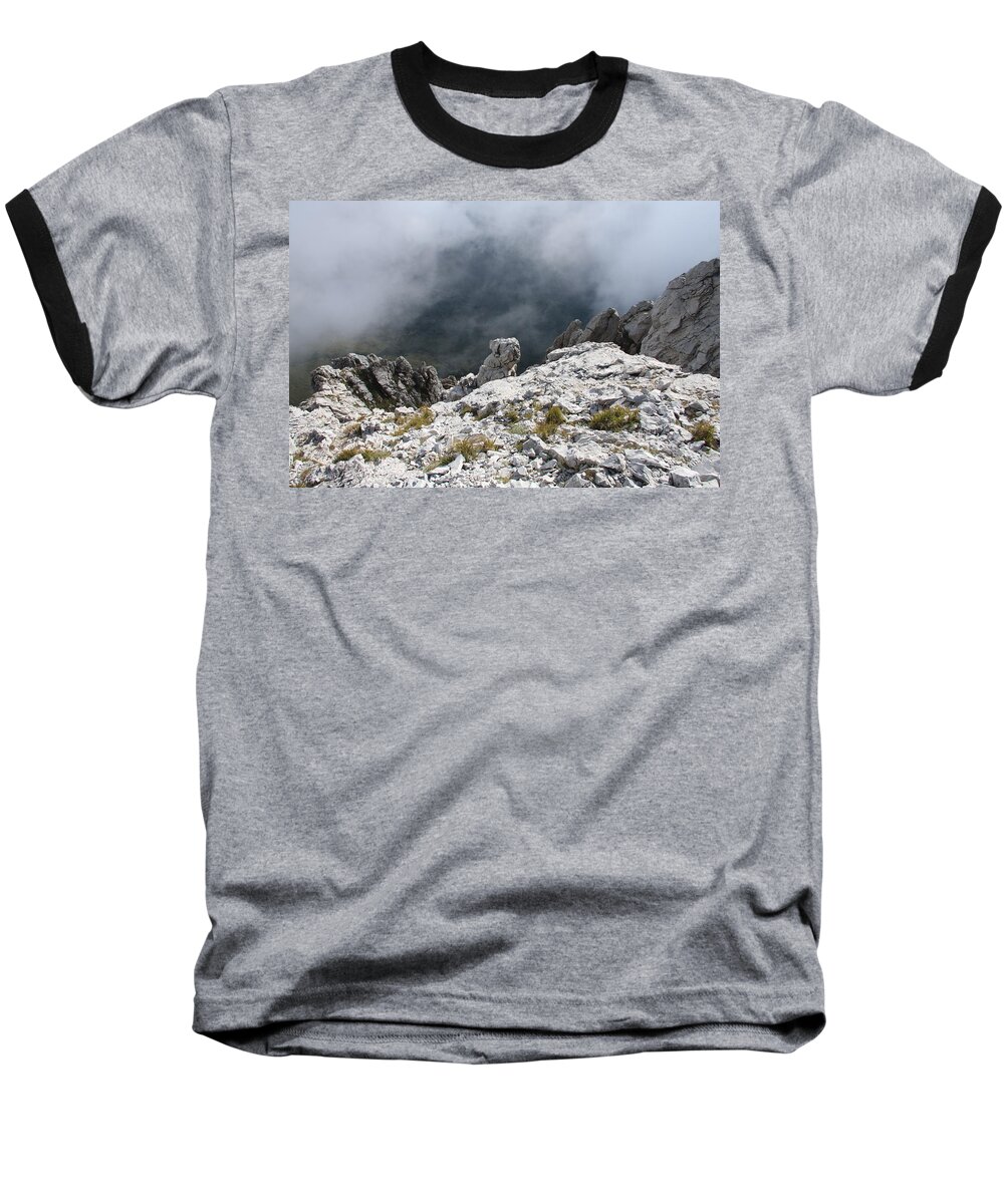 Animali Baseball T-Shirt featuring the photograph Cane Di Roccia Alpi Apuane by Simone Lucchesi