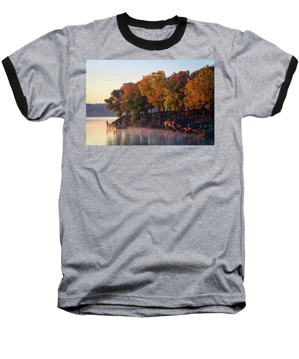 Fall Baseball T-Shirt featuring the photograph Catch and Release by Michael Scott