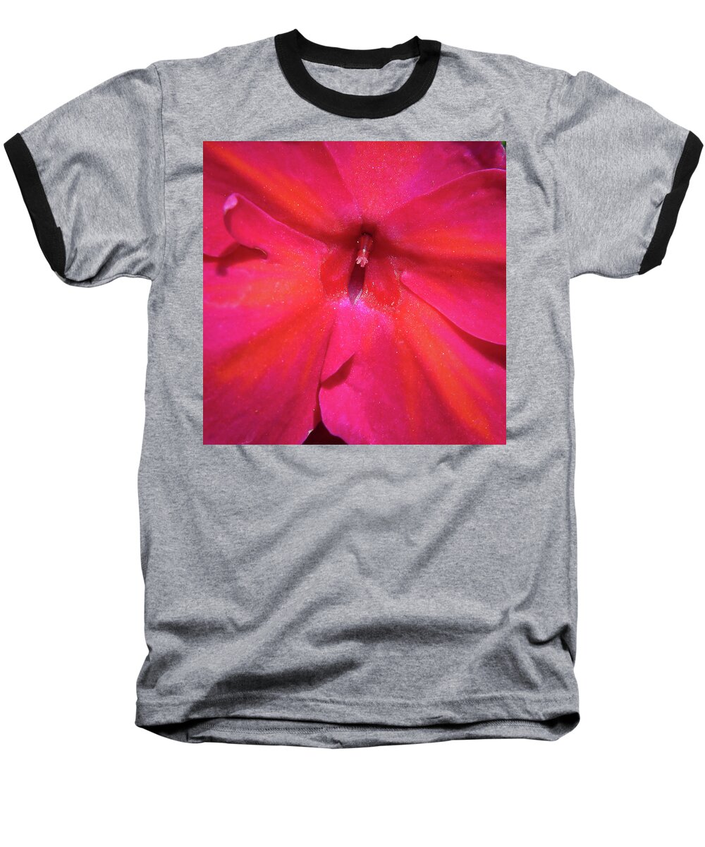 Flowers Baseball T-Shirt featuring the photograph Center of Attention by David Coblitz