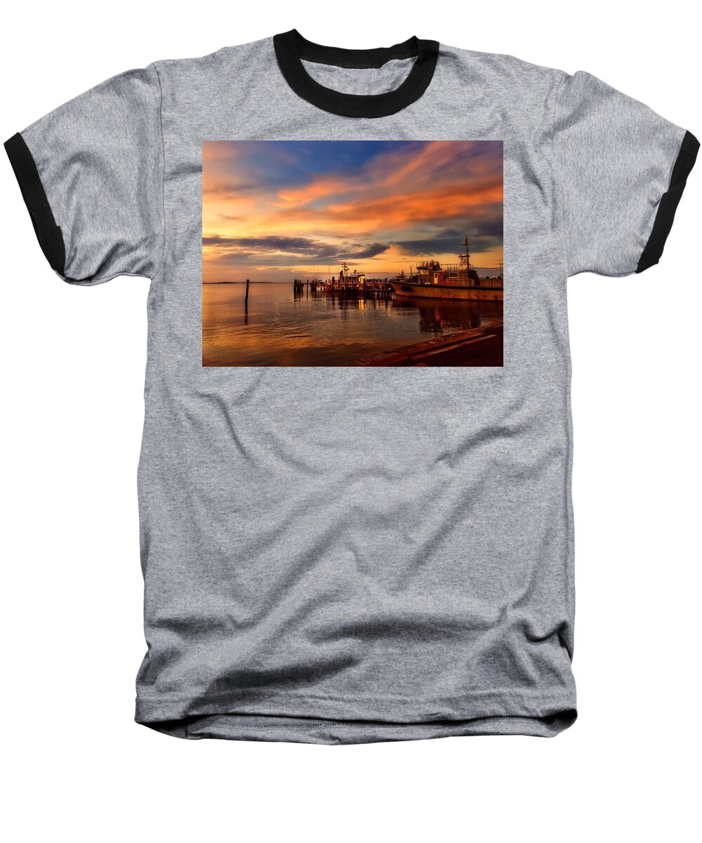 Charleston Baseball T-Shirt featuring the photograph Charleston Dawn by Jack Wilson