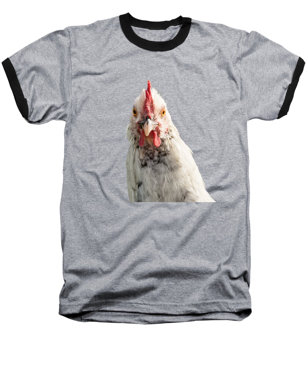 Chicken Head Baseball T-Shirt featuring the photograph Chicken Head by Jean Noren