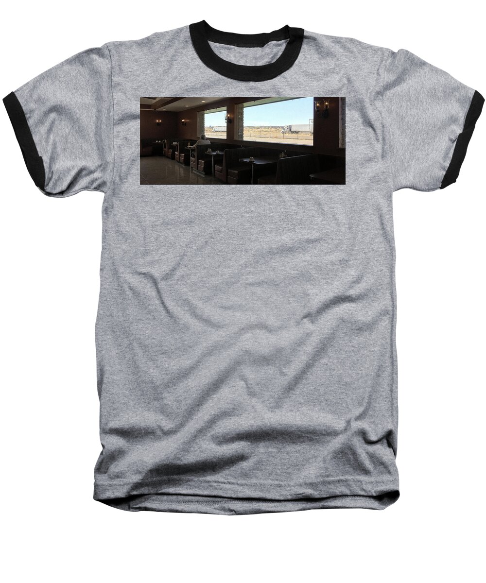 Chieftain Diner Baseball T-Shirt featuring the photograph Chieftain Diner, Chambers, AZ by Andy Romanoff