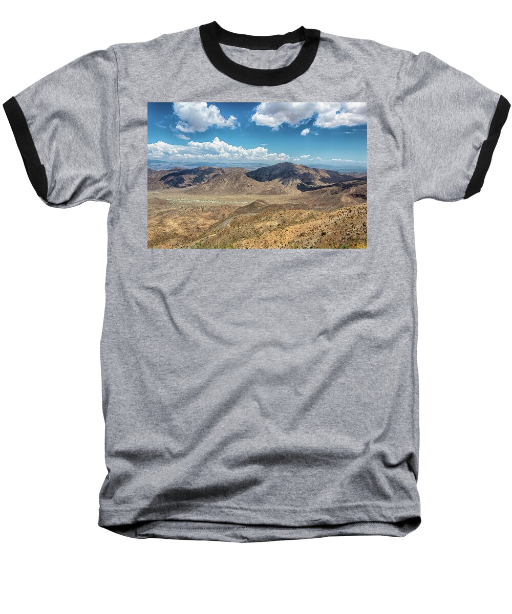 Vista Baseball T-Shirt featuring the photograph Coachella Valley Vista Point by Alison Frank