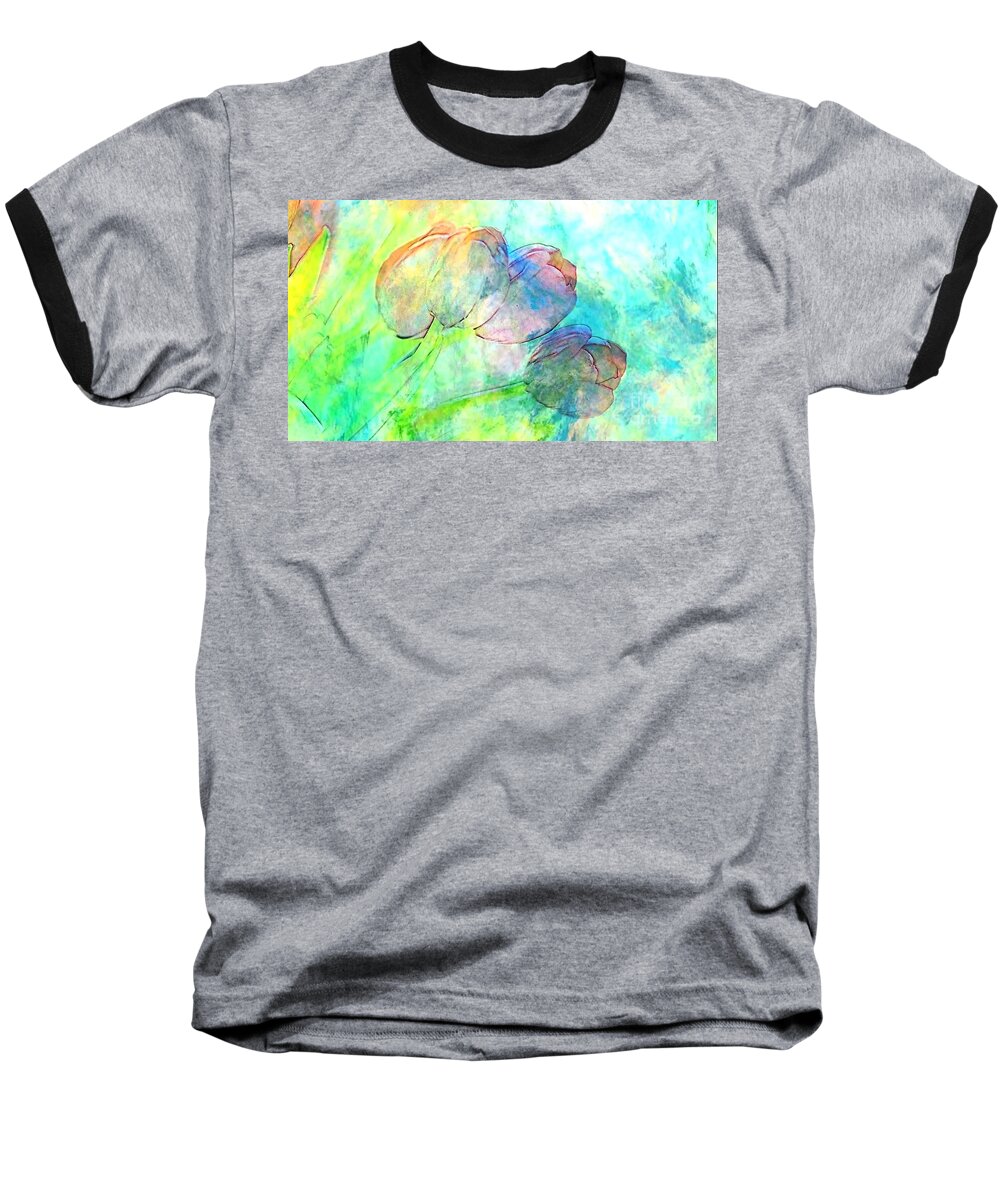 Tulips Baseball T-Shirt featuring the photograph Colorful Tulips by Lila Fisher-Wenzel