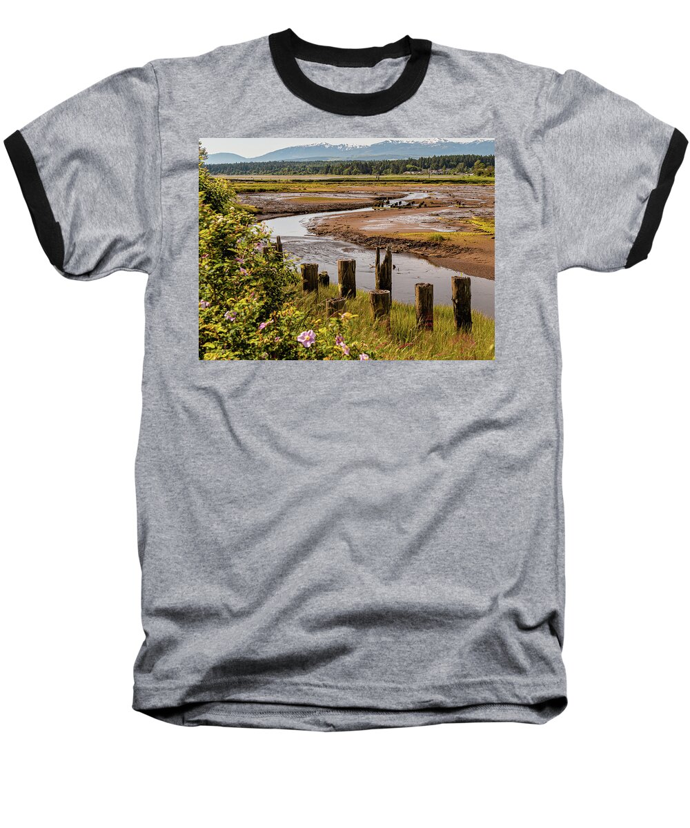 Landscapes Baseball T-Shirt featuring the photograph Courtenay River Estuary by Claude Dalley