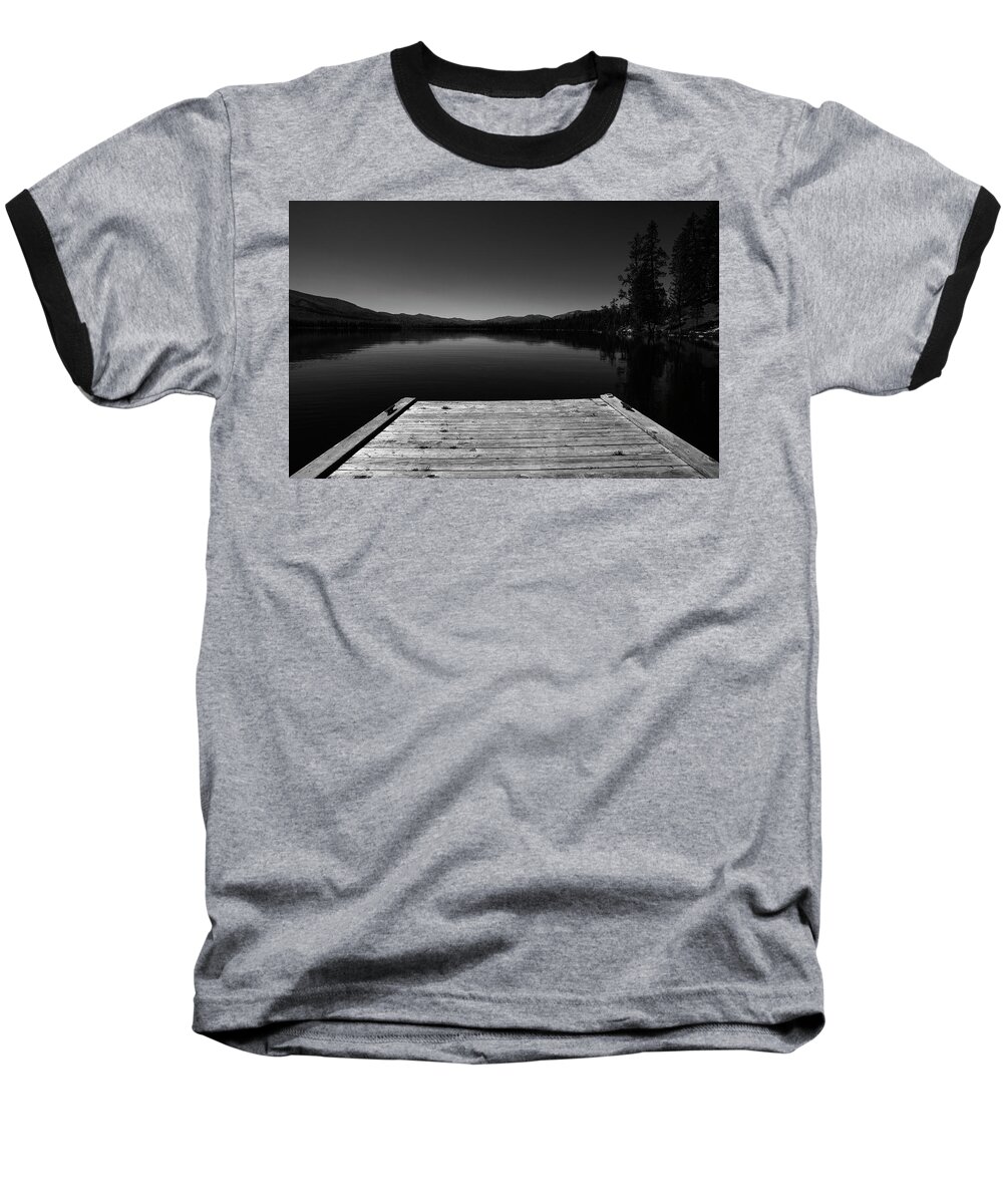 Water Baseball T-Shirt featuring the photograph Dock At Dusk by Tom Gresham