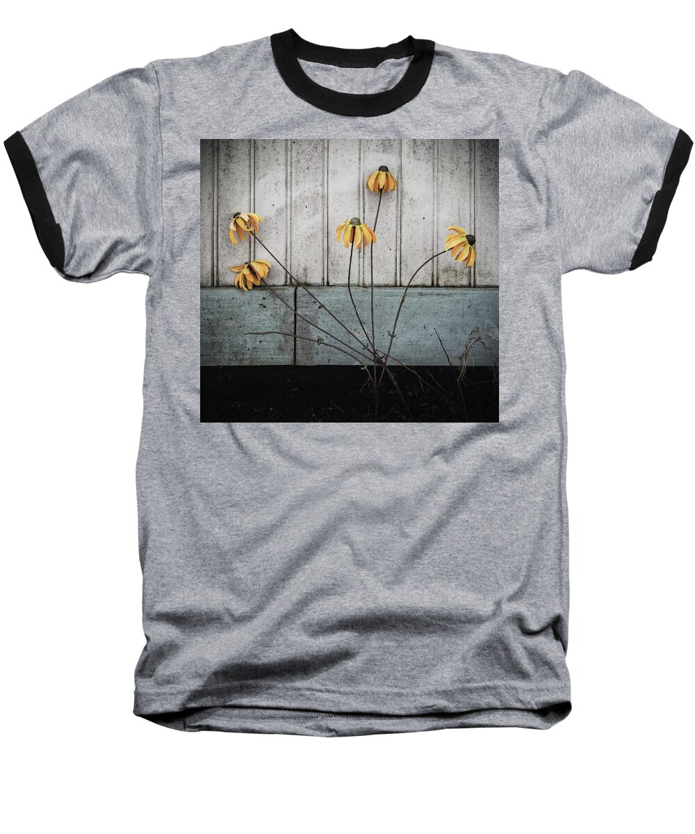 Flowers Baseball T-Shirt featuring the photograph Fake Wilted Flowers by Steve Stanger
