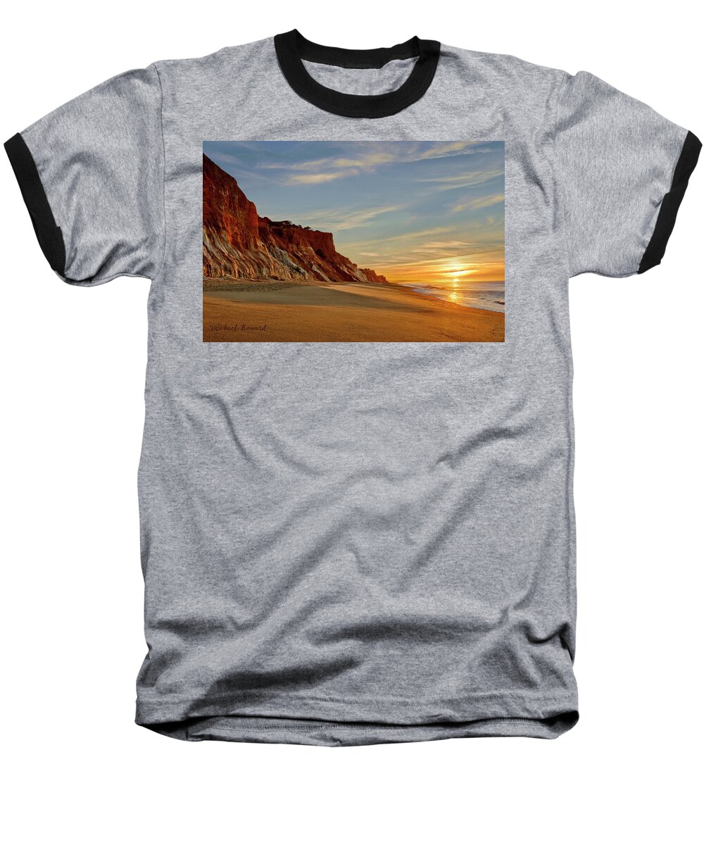 Portugal Baseball T-Shirt featuring the photograph Falesia dawn by Mikehoward Photography