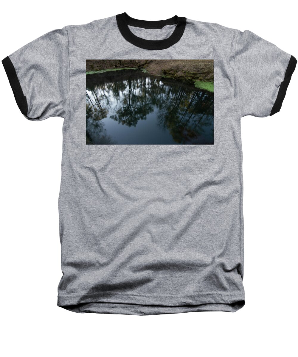 Florida Baseball T-Shirt featuring the photograph Green Sink Reflection by Paul Rebmann
