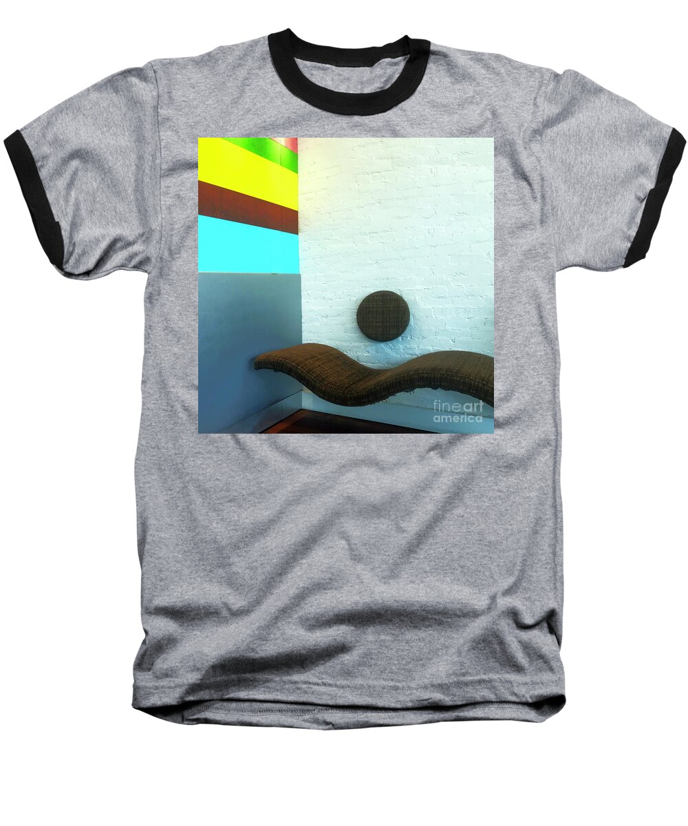 Abstract Baseball T-Shirt featuring the photograph Have a Seat by Rick Locke - Out of the Corner of My Eye