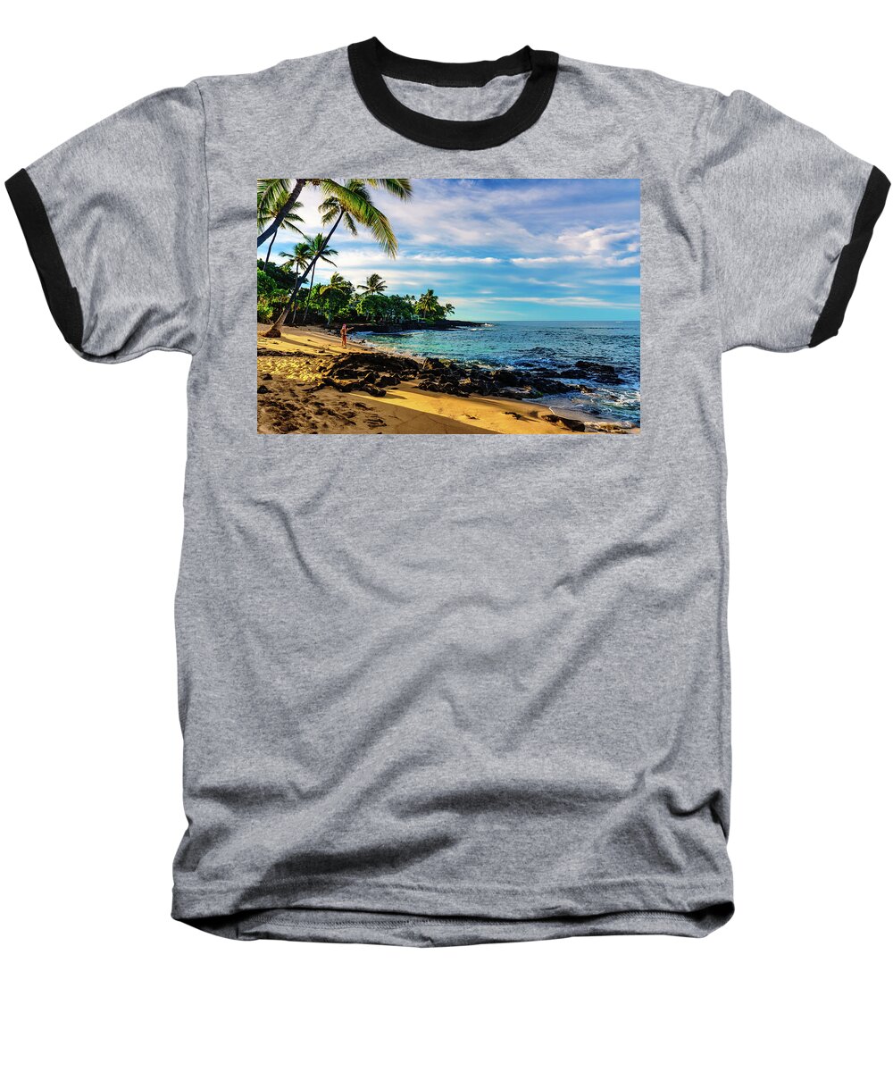 John Bauer Baseball T-Shirt featuring the photograph Honl Beach by John Bauer