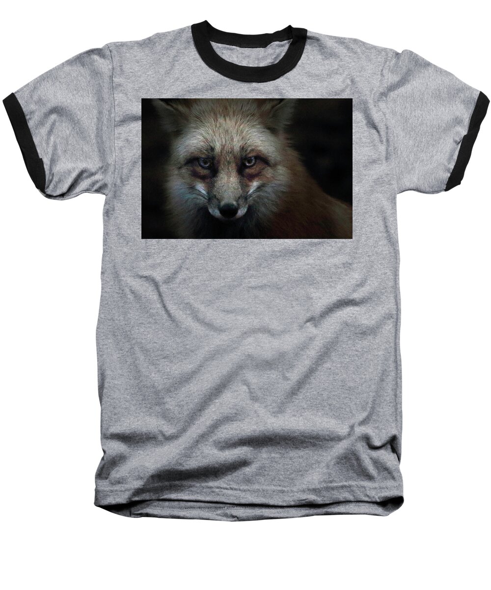 In Baseball T-Shirt featuring the photograph In The Dark Of The Night by Brian Gustafson